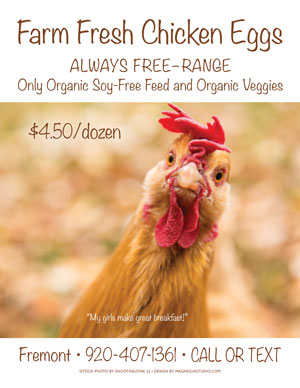 image: Farm Fresh Chicken Eggs Spring 2022 Flyer #1